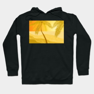 Warm waves palm Hoodie